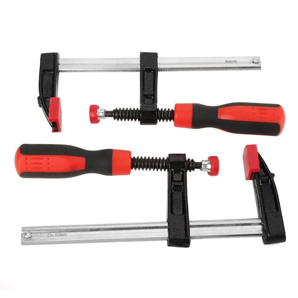 4Pcs Heavy Duty F Clamps Woodworking Bar Clips Quick Slide DIY Hand Tool Kit 50*150mm