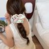 Satin Embroidery Hair Scrunchies Colorful Hair Ropes Elegant Floral Scrunchies  Rubber Bands
