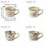 385ml Ceramic Coffee Cup Microwave Safe Milk Cup Decorative Exquisite Water Cup  Living Room