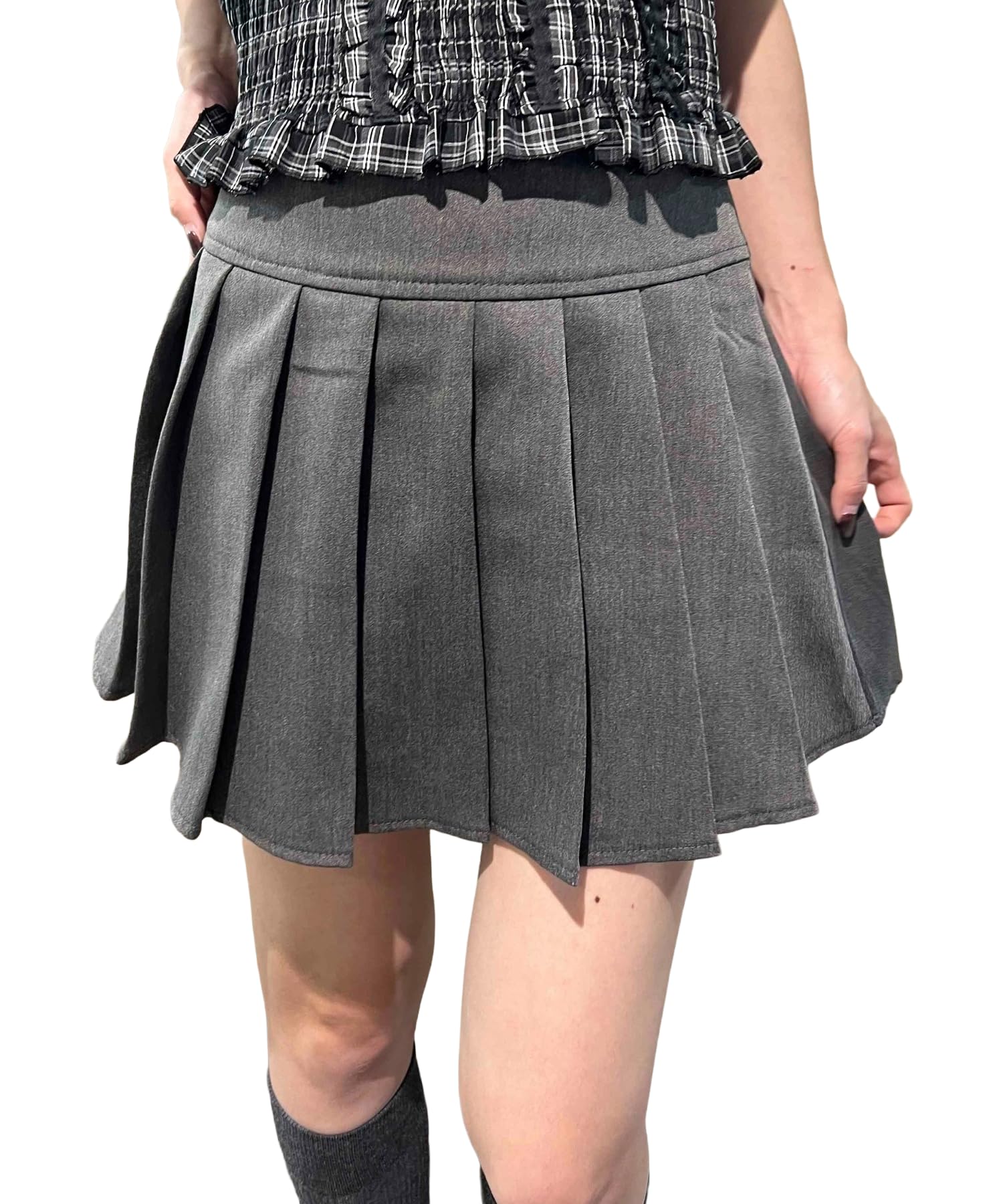 

WEGO PHILLY Pleated Size M Skirt, Women s, Gray, серый