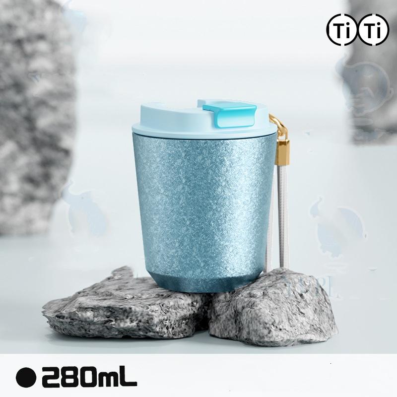 Thermal Insulated Coffee Travel Mug with Lid Leakproof Titanium Liner Tumbler for Hot And Cold Drinks