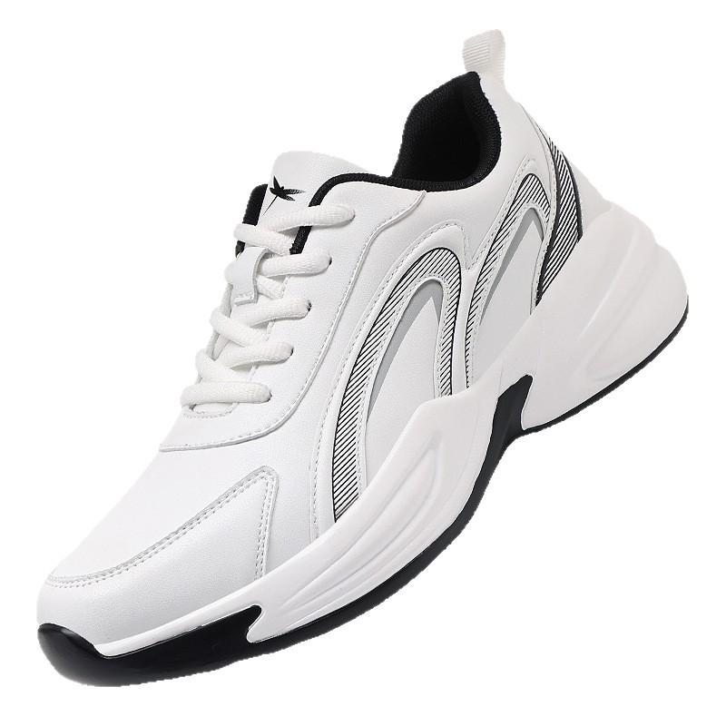 Red Dragonfly Men's Waterproof Height-Boosting Casual Sneakers - Non-Slip, All-Season Style with Thick Soles.