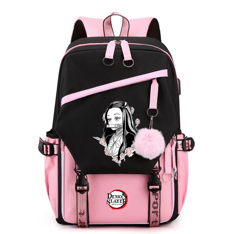 Anime Demon Slayer Backpack Teen Girl Boy Back To School Backpack Children School Bag Women Rucksack Travel Cartoon Bag Mochilas