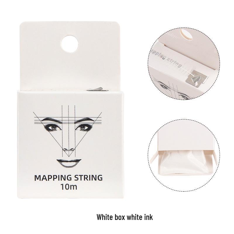 Ink Pattern Embroidery Eyebrow Tattoo Positioning Ruler - Beauty Mapping Tool for Precision Eyebrows