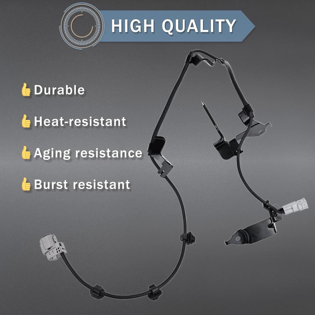 89516-0C040 ABS Wheel Speed Sensor Wire Harness Front Left Compatible with Toyota Tundra 2WD 4WD 2007-2021, Fit for Sequoia 2018-2022, Wire Skid