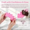 Silicone Crown Fondant Mold 3D Crown Flexible Crown Silicone Mold Non Stick Random Color Sugarcraft Mold Chocolate Candy