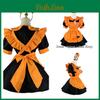 Magic Girl Role Play Dress With Pumpkin Theme For Halloween Party