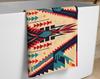 Ethnic Geometric Print Microfiber Beach Towel, Super Absorbent Quick Dry Towel for Swimming Pool