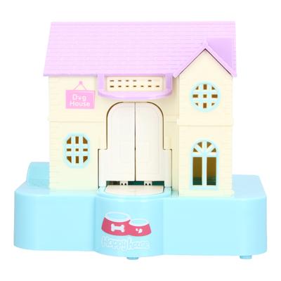 Doghouse Geldspardose, automatisches Münzschlucken mit leichten Musikeffekten, Spielzeuggeschenk für Kinder, Blau