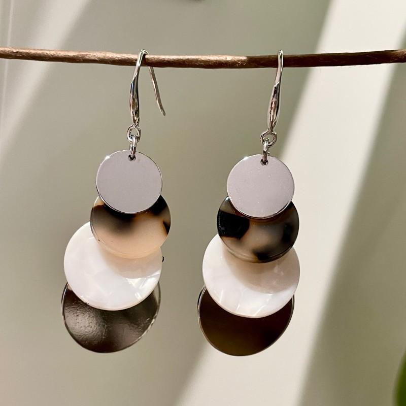 Natural tiger's eye stone series stud earrings for women Maillard exquisite retro earrings niche light luxury high-end temperament earrings