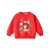 Children's Fleece-Lined Sweatshirt - Winter Warm Top for Boys & Girls, New Year & Christmas Apparel, Thickened Baby Winter Clothing