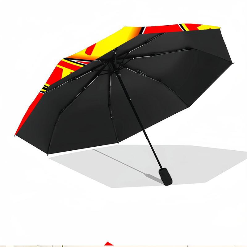 Manchester United F.C Print Automatic Open Close Umbrella, Portable Foldable Umbrella, for Outdoor Commute Camping Trip, Ideal Birthday Gift