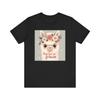 Kawaii Llama Flower Crown Shirt - Cute Animal Floral Design T-Shirt