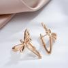 Fashion Gold Color Dragonfly Pendant Earrings Minimalist Jewelery for Women