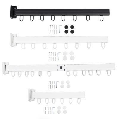 Clothes Drying Rack Wall Mounted Laundry Rack Space Saving for Balcony Bathroom Aluminum Alloy