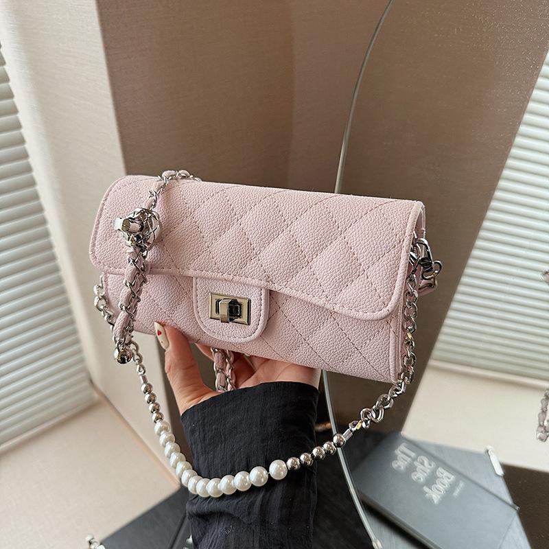 Rhombus chain small bag women's summer new versatile popular shoulder bag premium messenger bag