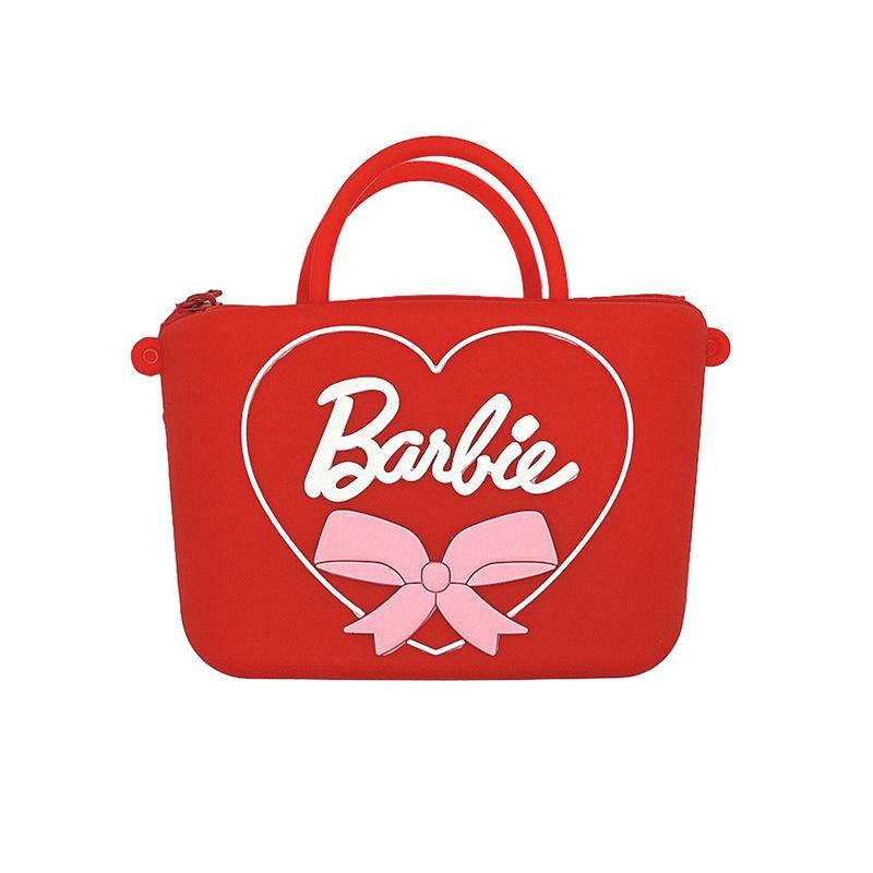 2023 New Arrival Barbie Silicone Shoulder Bag For Kids Cartoon Design Wholesale