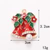 1 Stück Zinklegierung Weihnachtsmann Elch Hirsch Diamant Emaille Anhänger Weihnachten DIY Dekoration Kinder Handarbeit Produkte Partygeschenke