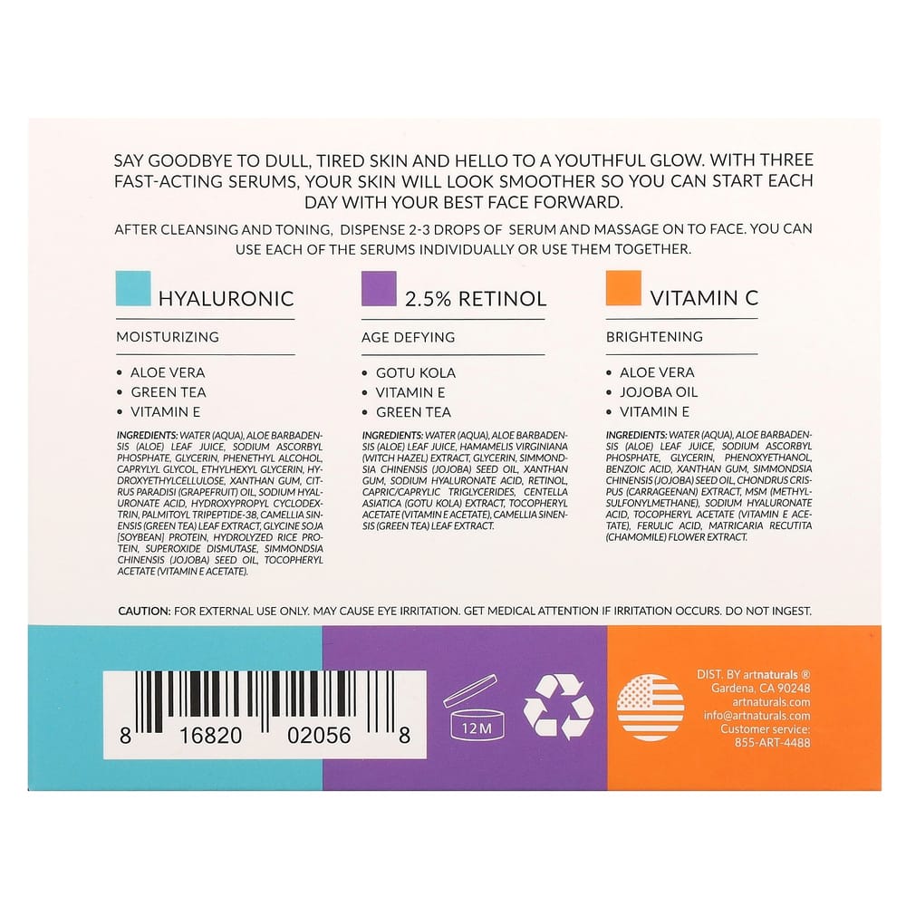 Artnaturals Serum (29,5 ml / 1 fl oz) - Aus der 3-teiligen Kollektion