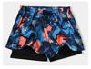 Men's Quick-Dry Double-Layer Loose-Fit Printed Swim Trunks