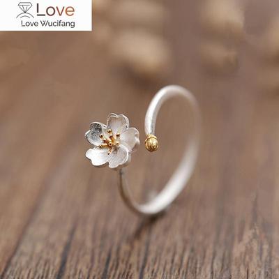 Versilberte Ringe für Frauen, Verlobungsschmuck, Mädchen, verstellbare Öffnungsringe