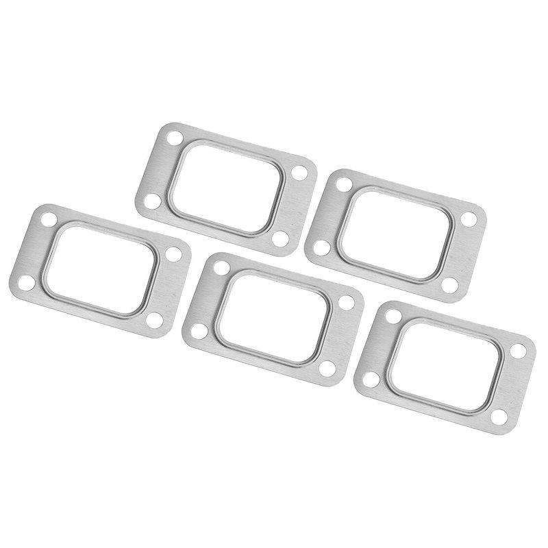5Pcs Silver Stainless Steel Universal Car Turbo Turbine Inlet Flange Fitting Gasket for T25 T28 GT25 GT28 T2