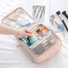 Portable Travel Toiletry Bag Polyester Makeup Cosmetics Hanging Storage Bag Container