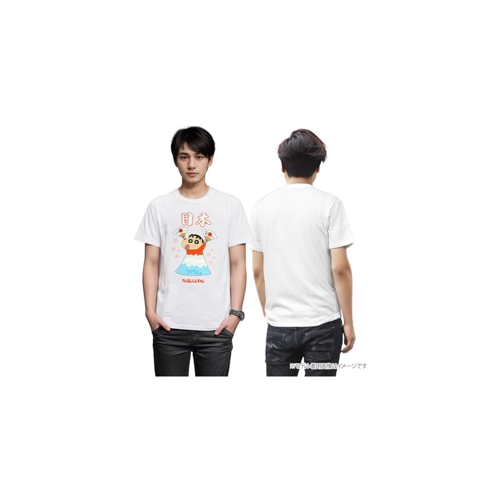 [Fineplus] T-shirt, Short-sleeved, Crayon Shin-chan, Mt. Fuji, Local Character Goods.