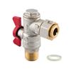 SPIN Angle Ball Valve with Swivel Nut and Filter DN15-PN25 1/2 Inch