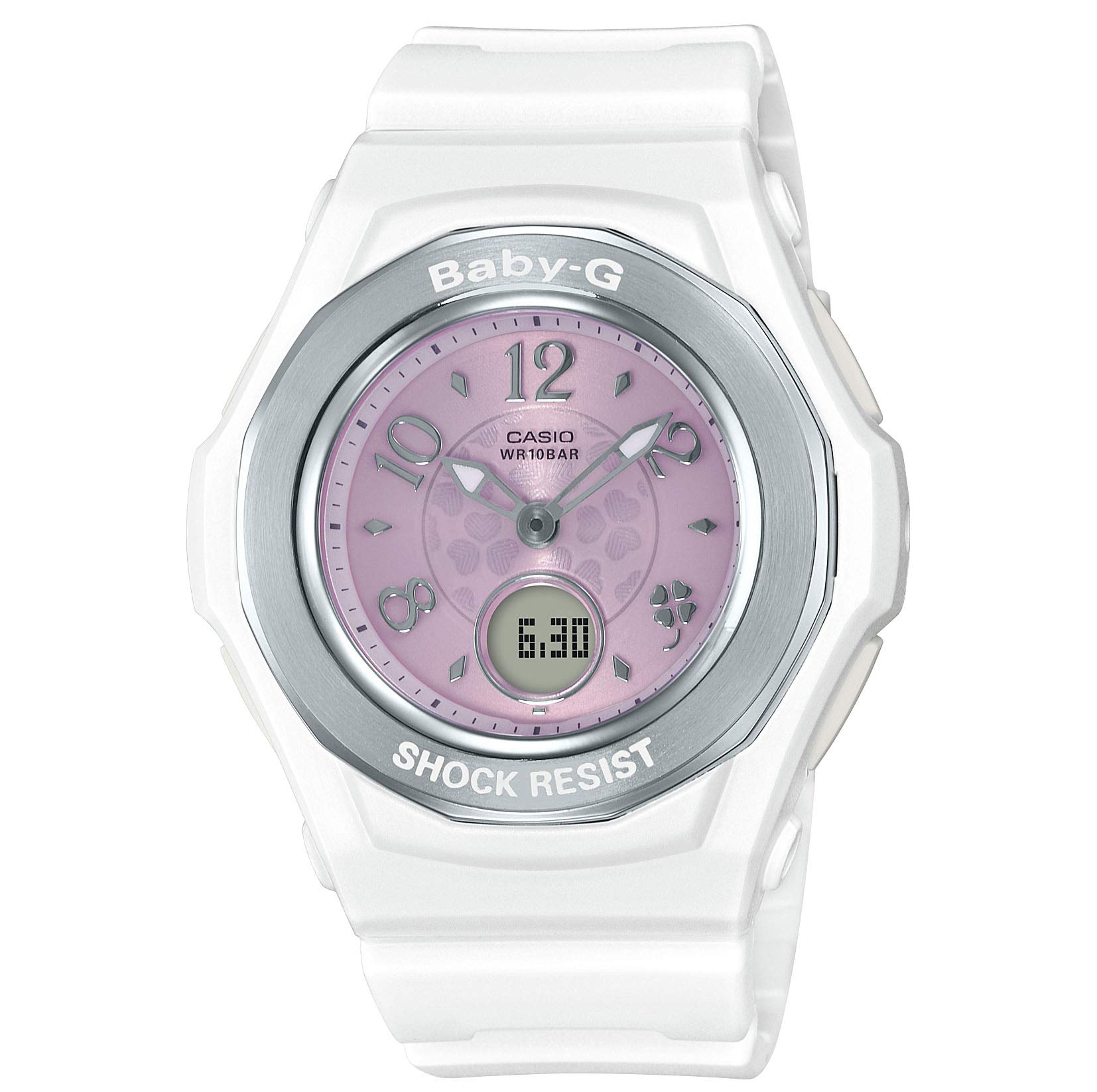

[Casio] Baby Gee Watch, Radio-controlled Solar, Compatible with 6 Stations Worldwide, BGA-1050CD-7BJF, Women s, White