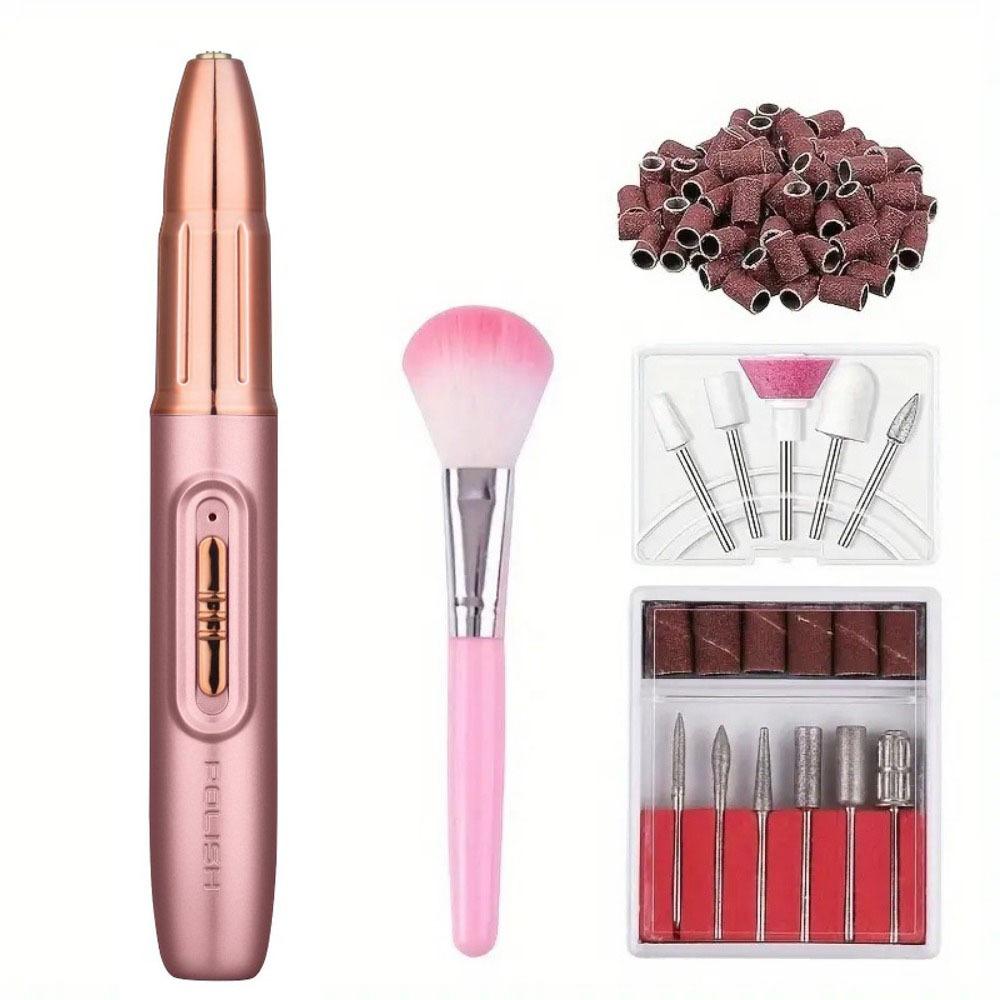 Low Noise Electric Nail Drill Machine Rechargeable Wireless Nail Dryer Nail Sanding File  Home Use
