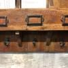 Wooden Wall Key Cabinet with Hooks