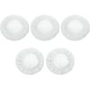 HARFINGTON 5pcs Car Polisher Bonnet Buffing Pad Lamb's Wool Polishing Buffing Pad Cover for 7"-8" Car Buffer Bonnets Polisher, White