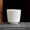 Handan Mutton Fat Jade Unglazed White Porcelain Kung Fu Tea Cup