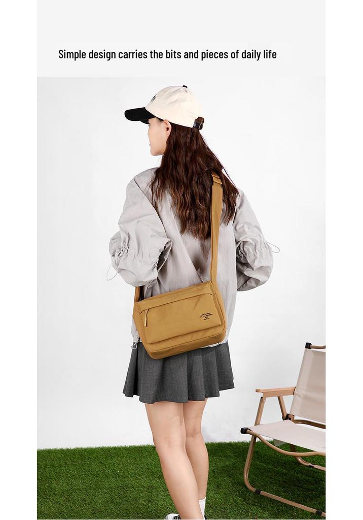 Stylish Women's Nylon Shoulder Crossbody Bag - Lightweight, Versatile, Large Capacity, Casual Commuter Square Bag