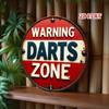Metal Wall Art Durable 2D Flat Round Decor for Home Garage Cafe Bar