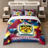 Burnley Football Design Bedding Set Custom Text 1 Duvet Cover & 2 Pillow Cases