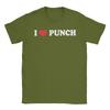 Unisex I Love Punch Monkey T Shirts  Pure Cotton Clothing Humorous Short Sleeve Crew Neck Tee Shirt New Arrival TShirt