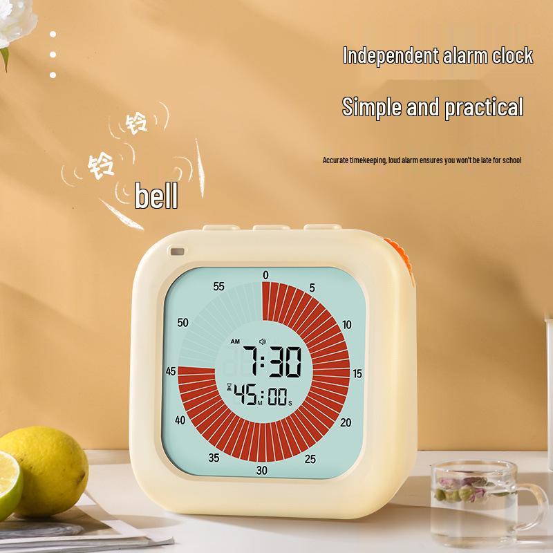 Visual Timer & Alarm Clock: Self-Discipline Punch Card for Students, Kitchen & Fitness Timer