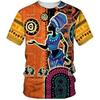 Summer Loose Plus Size T-shirt African Ethnic Style Trend 3D Printed Short Sleeved Men's Fashionable Short Sleeved T-shirt European and American