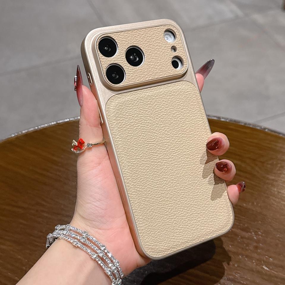 Süßes Leder Handyhülle Für Für Iphone 17 Air 13 14 1 16 17 Pro Max 16Pro 17Pro Offiziell Großes Fenster Stoßfest Schutzhülle