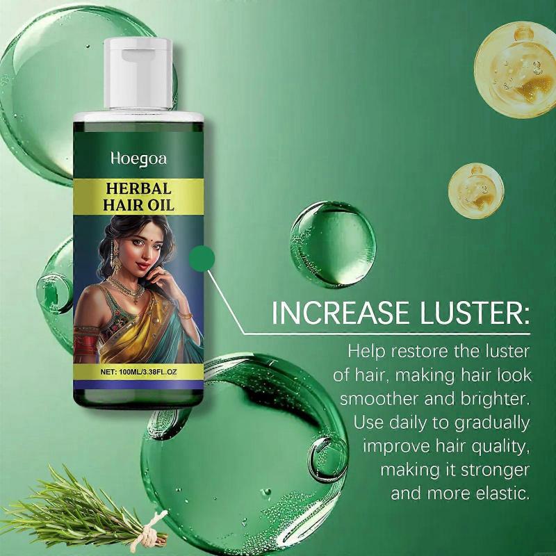 Hoegoa Herbal Hair Care Oil Gently Cleanses, Moisturizes And Nourishes Hair Essence Oil