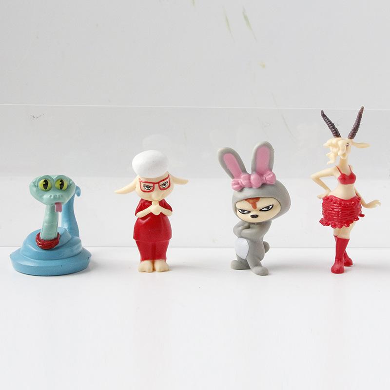 12Pcs Zootopia Cartoon Anime Figure Nick Fox Judy Zootropolis Utopia Action Figure Toys Kids Room Ornaments Cake Topper