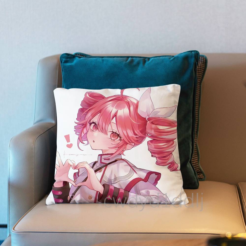 Anime K-Kasane Teto Pillow Case Cover Square Sofa With For Pattern Comfortable Cushion suitable Of Room