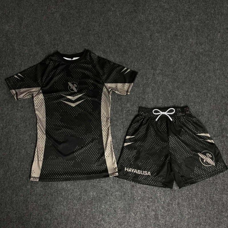 2026Street Style Summer Sportswear Set Breathable and Quick-Drying Combat Training Suit - T-shirt + Shorts Two-Piece Set, Unisex