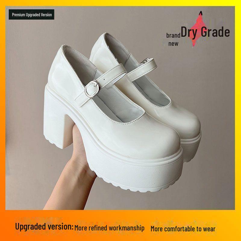 

Белые туфли Мэри Джейн: Новая коллекция весна-осень 2024 г., каблук высотой 9 см Size 40