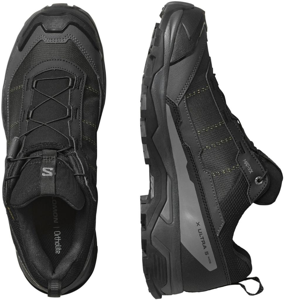 Hiking Shoes Salomon X Ultra 5 Wide GTX Black Asphalt Castlerock