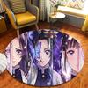 1Pc Fantasy Swordsmanship Flannel Round Rug Soft Non Slip Circular Office Carpet Floor Mat Bedroom Living Room Xmas Gift S1803