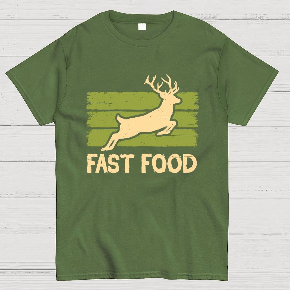 Really Fast Food Cotton Summer Casual Cool Loose T-Shirt