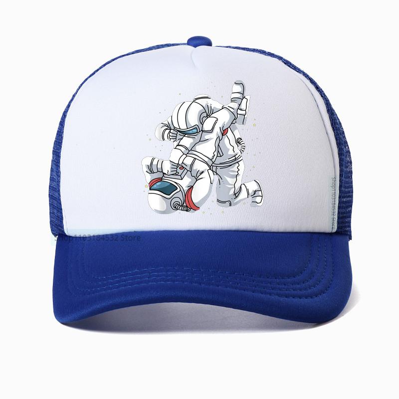 Funny Astronaut Brazilian Jiu Jitsu BJJ MMA Unisex Baseball Cap Adjustable Mesh Breathable Trucker Hat